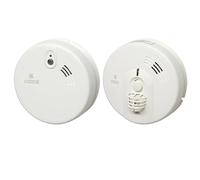 Kidde Sentry 1x KF21 Optical Smoke & 1x KF31 Heat Alarm Kit Mains Powered with 9V Alkaline Battery Back-Up c/w Quick Fit Base
