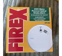 Kidde Smoke Alarm Mains Optical Hard Wired Firex KF20 Interlink 230V, EXP 2037