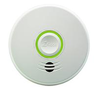 Kidde Smoke Detector, 10-Year Battery, Photoelectric Sensor Wire-Free Interconnect Smoke Alarm, Voice Alert, White, 2 Count