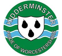 Kidderminster - Pride of Worcestershire - (Two Pack) 80mm Diameter Car Bumper Window Decal Sticker