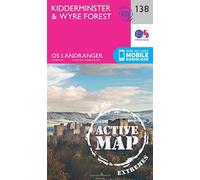 Landranger Active 138 Kidderminster & Wyre Forest Map With Digital Version, Pink One Size