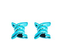 KiddiBubzi 2pcs Shoe Charms Wire Thorn Knot Metal Buckles Shoelace Accessories Flower Decorative Iron Ring Shoelaces(Blue)