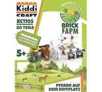 Kiddicraft KC1105 Horses on the Riding Area Clamping Building Blocks Construction Toy