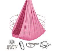 Kiddie Corner Swing Cloud, Safe and fun, suitable for indoor and outdoor use as well as camping trips, and comes with a full set of accessories. (Pink)