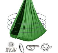 Kiddie Corner Swing Cloud, Safe and fun, suitable for indoor and outdoor use as well as camping trips, and comes with a full set of accessories. (Green)
