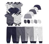 Kiddiezoom Unisex Baby Layette Essentials Giftset Clothing Set 19-Piece