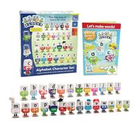Kiddimax ALPHABLOCKS 26 Alphabet Characters Set, Educational Toy for Kids, Word Building, Ages 3+