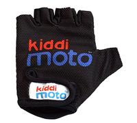 Kiddimoto Black Anti Slip Kids Bike Gloves For Kids Boys & Girls Best Toddler Bike Gloves Ages 2-8 Fingerless Cycling Gloves For Youth Sports Like Mtb, Bmx Dirt Biking, Mountain Bike Riding, Skates