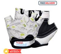 Kiddimoto gloves fossil fingerless cycling kids protective fossil design