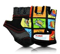 Kiddimoto Kids Cycling Gloves | Anti-Slip Kids Bike Gloves for Boys and Girls| Fingerless Mountain Bike Gloves for BMX, MTB Riding, Gymnastics, Scooters, Skateboard, Balance Bike, Rollerblade.