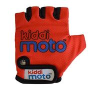 Kiddimoto Red Anti Slip Kids Bike Gloves For Kids Boys & Girls Best Toddler Bike Gloves Ages 2-8 Fingerless Cycling Gloves For Youth Sports Like Mtb, Bmx Dirt Biking, Mountain Bike Riding, Skates