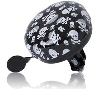 Kiddimoto Skullz Bike Bell For Kids Girls Boy Kids Bike Bell Fit On Every Mountain Bike Handlebars Bicycle Bell Matched With Mountain Bike Accessories Cycle Scooter Bicycle Kids Mountain Bikes