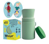 KIDDIWHIZZ Portable Toilet/Travel Potty Holiday Essentials for Kids - Ideal for Potty Training, Camping, Car Journeys & Travel - Unisex Silicone Pee Bottle - Portable & Leakproof - 250ml (Green)
