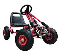 Kiddo Racer Design Kids Childrens Pedal Go-kart Ride-on Car For 4-8 Years - Red