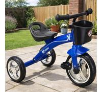 Kiddo Trike Ride On Childrens Tricycle With Metal Frame - Blue