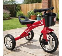 Kiddo Trike Ride On Childrens Tricycle With Metal Frame - Red