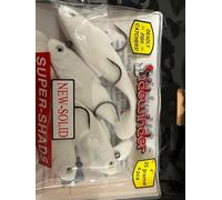 Kiddy Sidewinder 4" Super Shads - 25g - Ghost White - Pack Qty 4