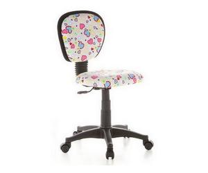 KIDDY TOP - Swivel Chair - Children Motif Flowers/Hearts