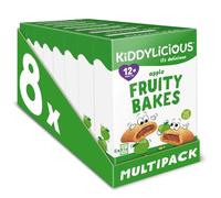 Kiddylicious Apple Fruity Bakes - Delicious Snacks for Kids with Real Fruit Centre - Suitable for 18+ Months - 8 Packs of 6 (48 Total)