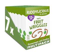 Kiddylicious Apple Wriggles - Delicious Real Fruit Treat for Kids - Suitable for 12+ Months - 7 Packs of 4 (28 Total)