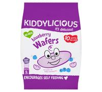 Kiddylicious Blueberry Wafers 6+ Months 10 x 4g