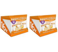 Kiddylicious Mango/Banana and Passion Fruit Smoothie Melts, 16 Count (Pack of 2)