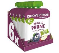 Kiddylicious Prune & Apple Pouches - Delicious Pouches for Babies - Suitable for 6+ Months - 100g x 6 Packs