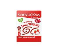Kiddylicious Strawberry Fruit Wriggles Multi 12+ months 48g (4x12g)