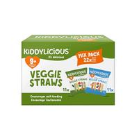 Kiddylicious Veggie Straws Mix Pack - Delicious Snacks for Babies - Suitable for 9+ Months - 22 Pack