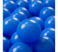 KiddyMoon 200 ∅ 7Cm/2.75In Soft Plastic Play Balls For Children Colourful Certified Made In EU, Blue
