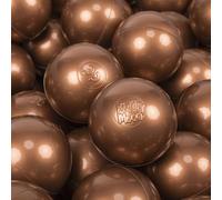 KiddyMoon 200 Balls/7Cm-2.75In Soft Plastic Play Balls For Children Colourful Certified Made In EU, Copper