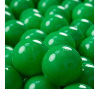 KiddyMoon 50 ∅ 7Cm/2.75In Soft Plastic Play Balls For Children Colourful Certified Made In EU, Green