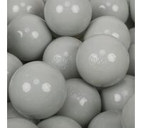 KiddyMoon 700 Balls/7Cm-2.75In Soft Plastic Play Balls For Children Colourful Certified Made In EU, Greengrey