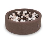 KiddyMoon Ball Pit For Baby With Teddy Plush, Large 7 Cm Balls For A Fuller Ball Pit, From 8 Months, Removable Cover