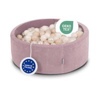 KiddyMoon Foam Ball Pit For Kids Round 90X30cm/300 Balls Baby Soft & Safe Toy