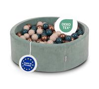 KiddyMoon Foam Ball Pit For Kids Round 90X30cm/300 Balls Baby Soft & Safe Toy