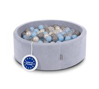 KiddyMoon Foam Ball Pit For Kids Round 90X30cm/300 Balls Baby Soft & Safe Toy