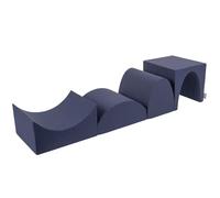 KiddyMoon Foam Playground - Hill/Tunnel/Ramp L/Halfshaf L PPZ-234, Navy Blue,Multi-Size