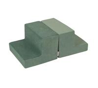 KiddyMoon Foam Playground Velvet For Kids Obstacle Course For Children Montessori Toy For Babies Soft Construction Blocks Element, Steps/Steps, Forest Green