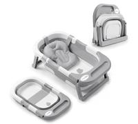 KiddyMoon Foldable Baby Bathtub Plastic Infant Bath Tub
