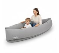 KiddyMoon Inflatable Sensory Peapod Chair For Kids With Handles And Pump, Grey,XL