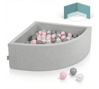 KiddyMoon Soft Ball Pit Quarter Angular ∅ 7Cm / 2.75In For Kids, Foam Ball Pool Baby Playballs, Made In The EU