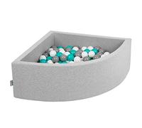 KiddyMoon Soft Ball Pit Quarter Angular ∅ 7Cm / 2.75In For Kids, Foam Ball Pool Baby Playballs, Made In The EU