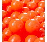 KiddyMoon Soft Plastic Play Balls For Children 100 Balls/6Cm-2.36In Colourful Made In EU, Orange