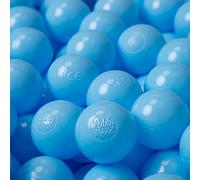 KiddyMoon Soft Plastic Play Balls For Children 1200 Balls/6Cm-2.36In Colourful Made In EU, Baby Blue