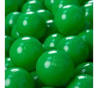KiddyMoon Soft Plastic Play Balls For Children 200 Balls/6Cm-2.36In Colourful Made In EU, Green