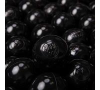 KiddyMoon Soft Plastic Play Balls For Children 300 Balls/6Cm-2.36In Colourful Made In EU, Black