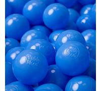 KiddyMoon Soft Plastic Play Balls For Children 500 Balls/6Cm-2.36In Colourful Made In EU, Blue