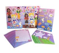 KiDEPOCH Lined Stationery Paper and Envelopes Set for Girls Party - 30 Sheets + 20 Envelopes, 8.3 x 5.9 Inch, White