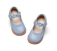 Kiderence Girls Flat Evening Shoes School Oxford Shoes Marry Jane (Toddler/Toddler), Ck501 Blue, 7.5 UK Child